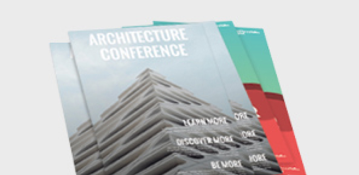 a achitecture conference brochure