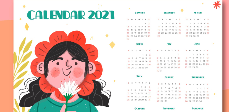 A5 Fridge Magnet Calendar