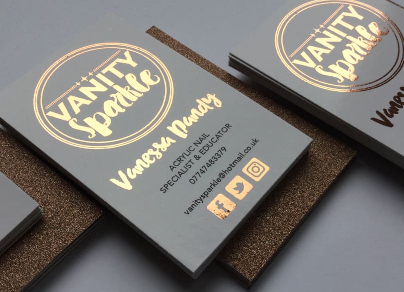 Foil business cards