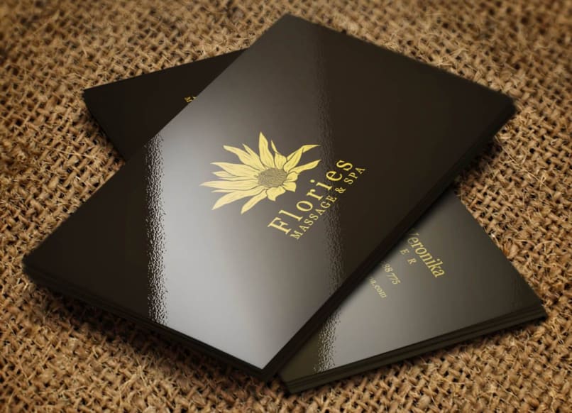 Glossy business cards