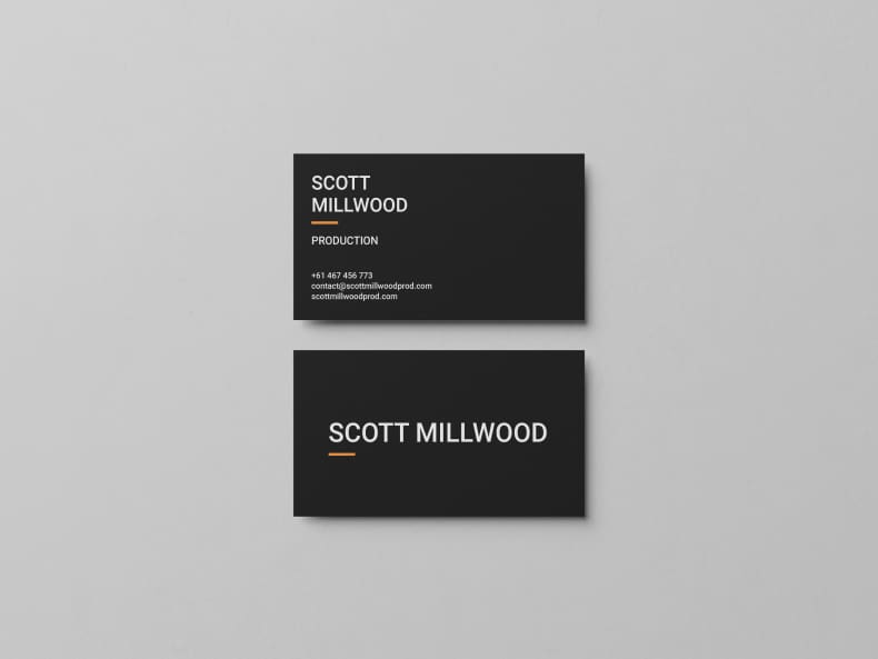 A double sided businesscard.