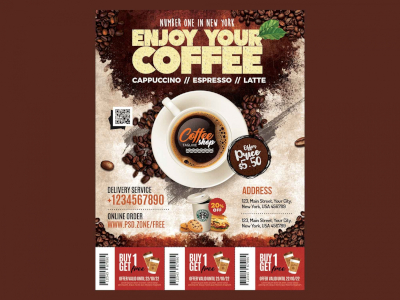 Coffee Shop Flyer Template