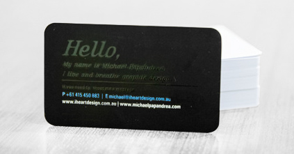 Rounded Corner Business Cards